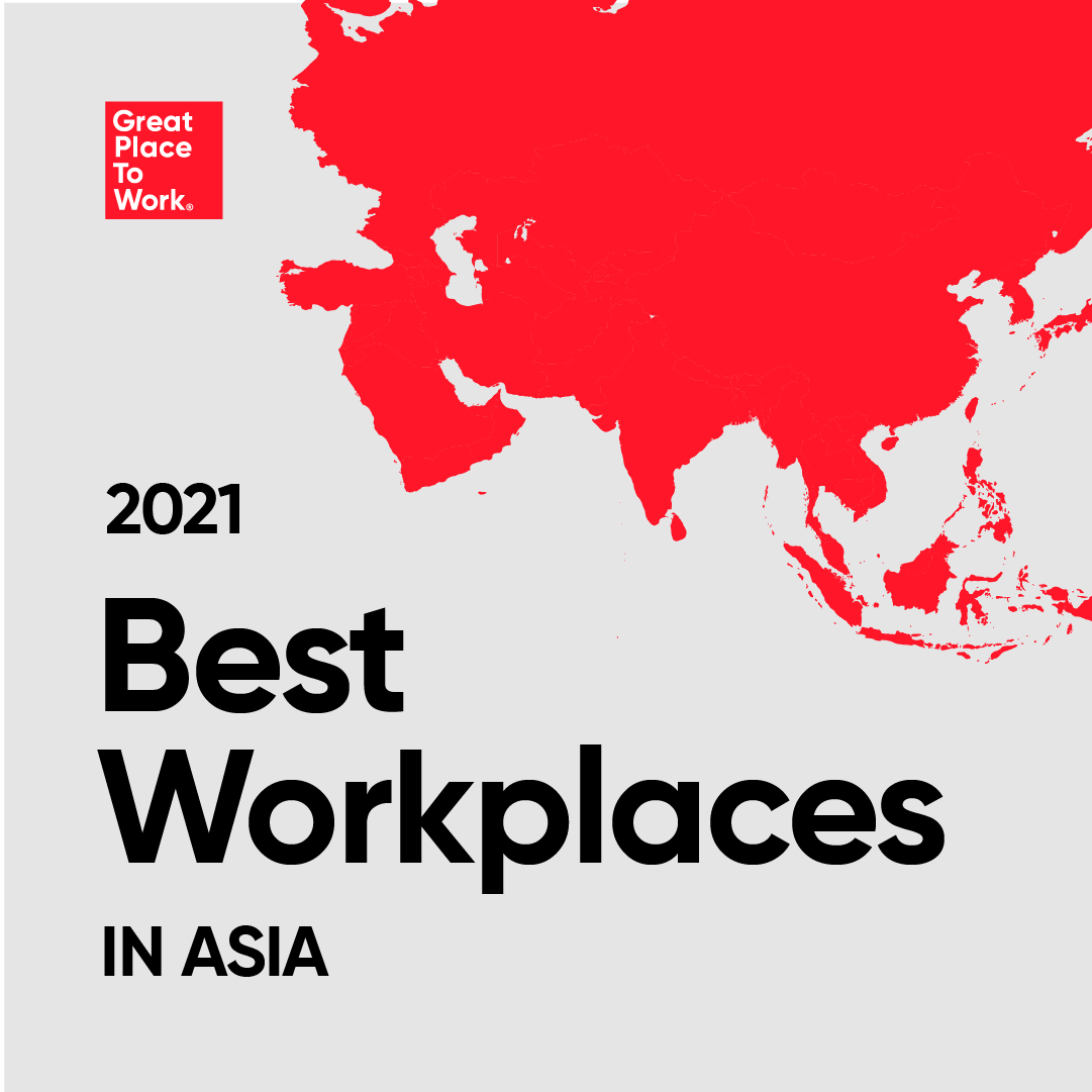 2021年版 働きがいのある会社ランキングベストカンパニー in ASIAのロゴ